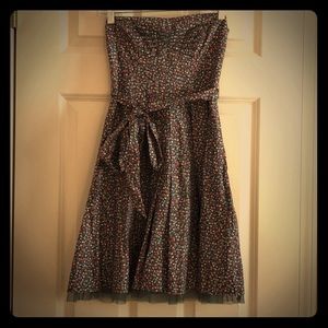 BNWT American Eagle Floral Strapless Dress Size 0
